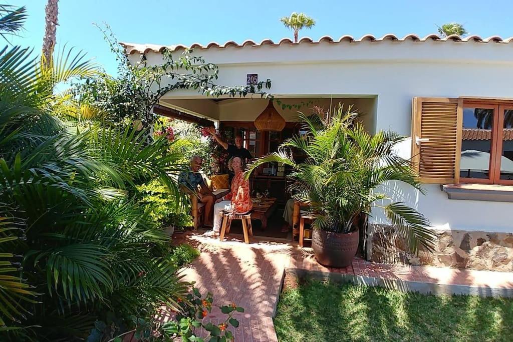 Bungalow Tropical Con Piscina Y Aire Acondicionado 马斯帕洛马斯 外观 照片