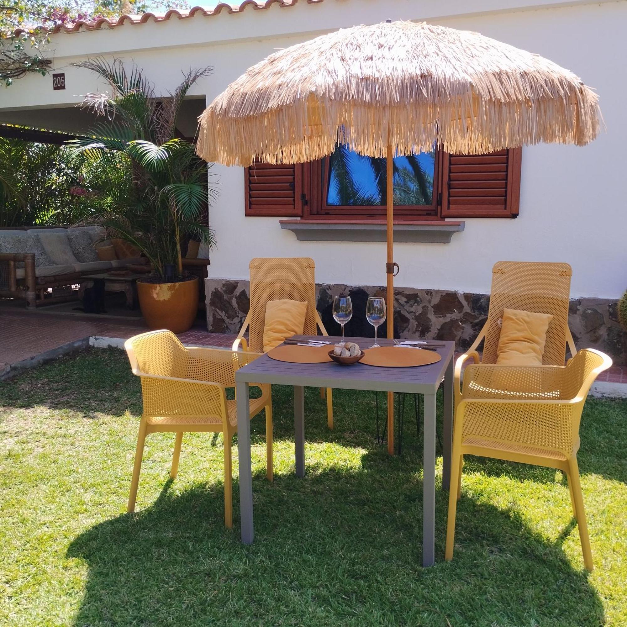 Bungalow Tropical Con Piscina Y Aire Acondicionado 马斯帕洛马斯 外观 照片
